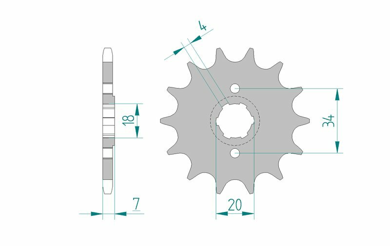 AFAM Stål Standard Framdrev 20203 - 520