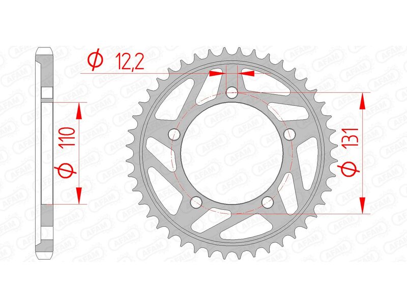 AFAM Steel Standard Bakdrev 164800 - 525