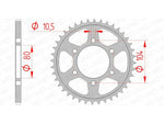 AFAM Steel Standard Rear Sprocket 16504 - 520