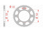 AFAM Steel Standard Rear Sprocket 16600 - 520