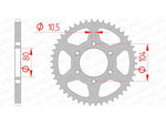 AFAM Steel Standard Rear Sprocket 16606 - 520