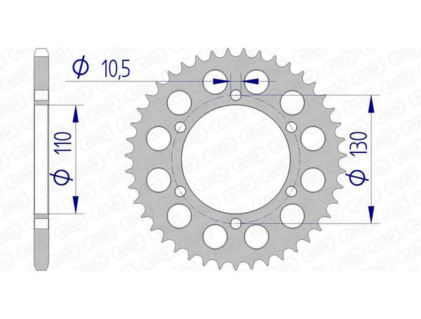 AFAM Aluminium Rear Sprocket 17500520 17500-43