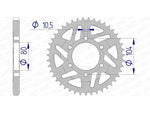 AFAM Aluminium Rear Sprocket 17610525