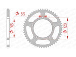 AFAM Steel Standard Rear Sprocket 35103 - 420