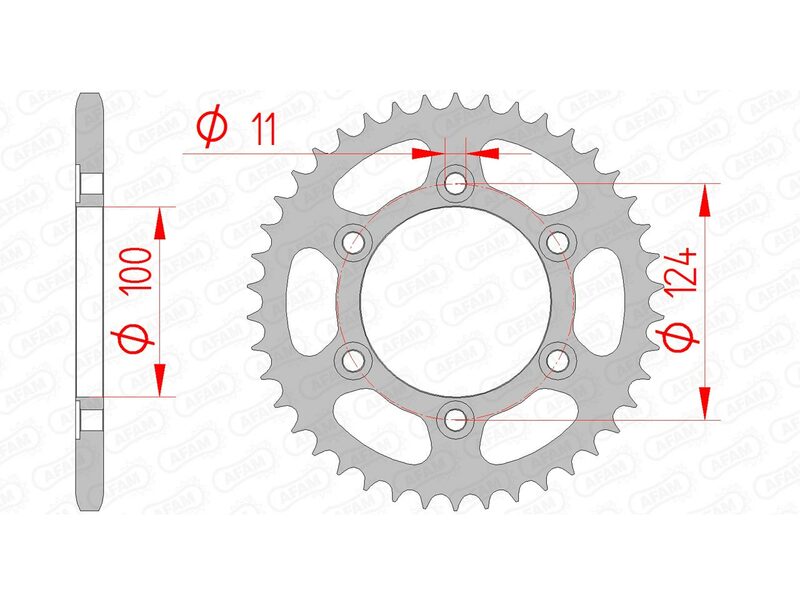 AFAM Steel Standard Rear Sprocket 50602 - 520