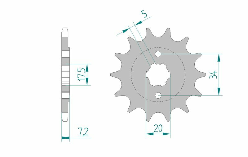 AFAM Stål Standard Framdrev 20305 - 520