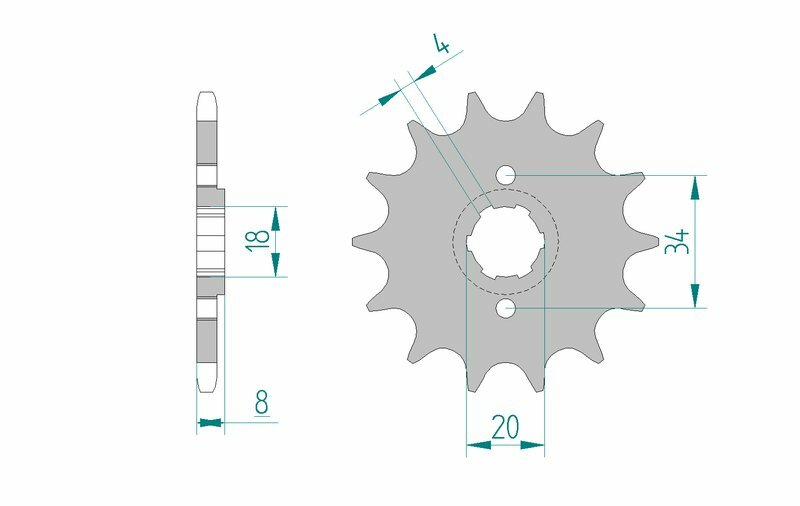 AFAM Steel Standard Front Sprocket 20306 - 520