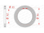 AFAM Steel Standard Rear Sprocket 65200 - 428