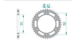 AFAM Steel Standard Rear Sprocket 71304 - 520