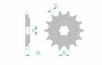 AFAM Steel Standard Front Sprocket 20309 - 520