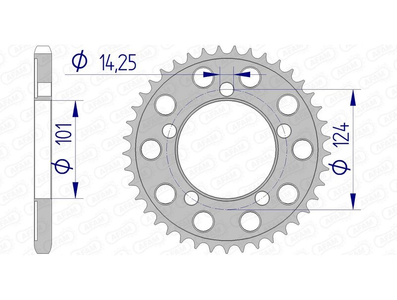 AFAM Aluminium Bakdrev 72801 - 525