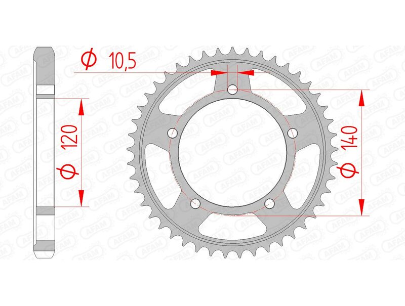 AFAM Steel Standard Bakdrev 86603 - 530