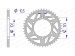 AFAM Aluminium Rear Sprocket 87606 - 520