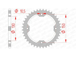 AFAM Steel Standard Rear Sprocket 92328 - 520