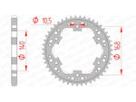 AFAM Steel Standard Rear Sprocket 92635 - 525