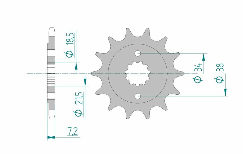 AFAM Steel Standard Front Sprocket 20320 - 520