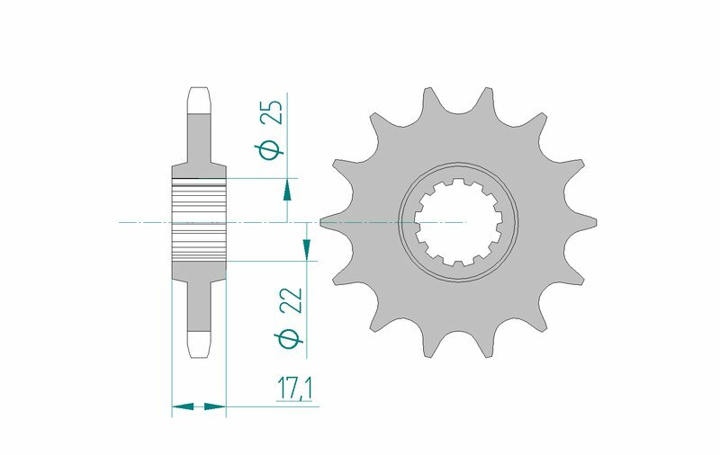 AFAM Steel Standard Framdrev 20405 - 525