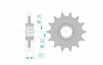 AFAM Steel Standard Front Sprocket 20407 - 520 för Honda CB 500 F och CB 500 X. Hållbart framdrev med exakt passform och hög slitstyrka.