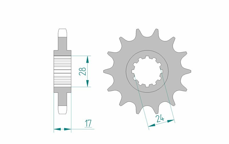 AFAM Stål Standard Framdrev 20504 - 530