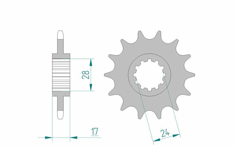 AFAM Stål Standard Framdrev 20516 - 520