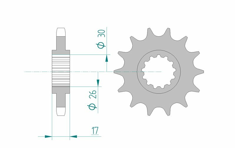 AFAM Stål Standard Framdrev 20603 - 530