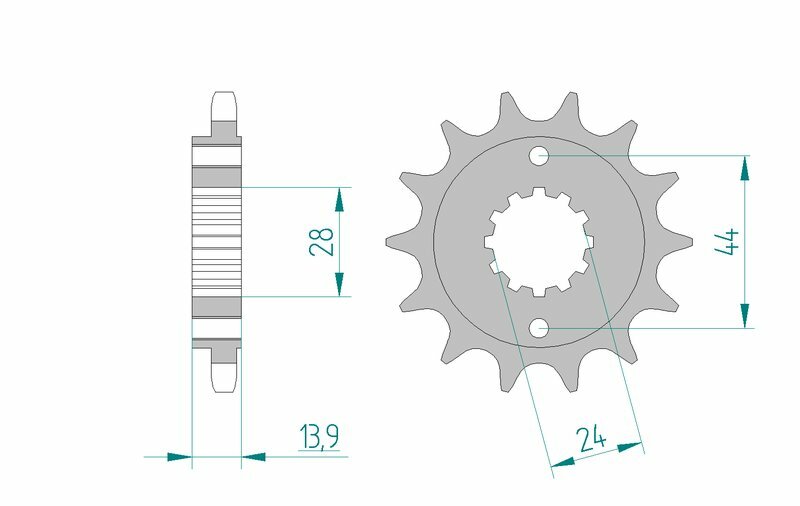 AFAM Stål Standard Framdrev 20606 - 525