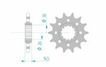 AFAM Steel Standard Front Sprocket 20609 - 525