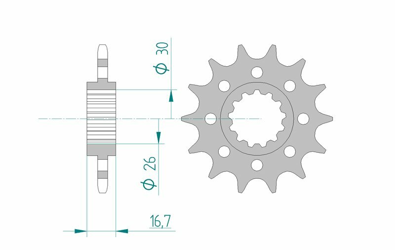 AFAM Steel Standard Framdrev 20613 - 520