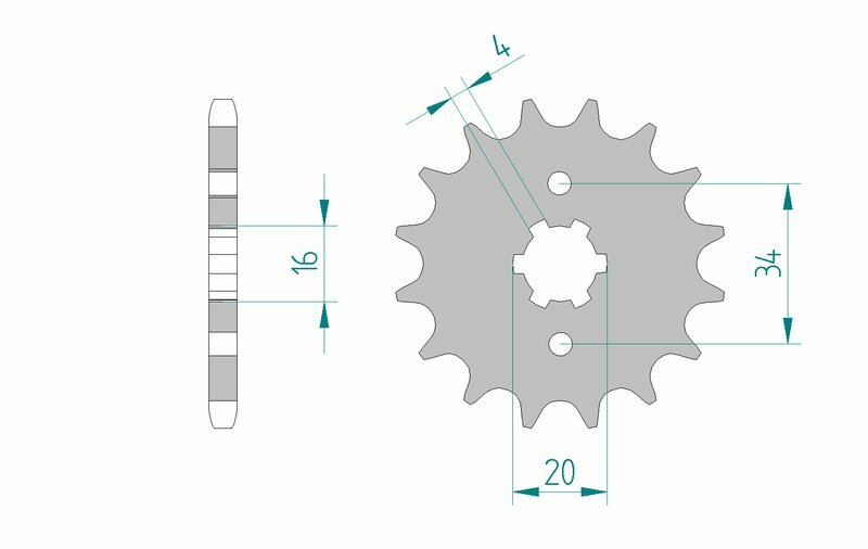 AFAM Steel Standard Framdrev 21200 - 428