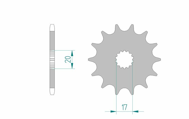 AFAM Steel Standard Front Sprocket 21203 - 520