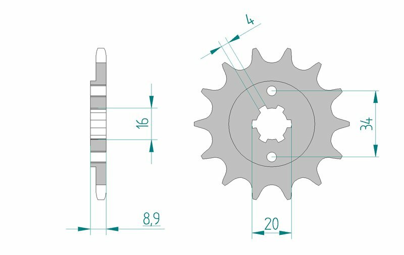 AFAM Steel Standard Framdrev 21300 - 520