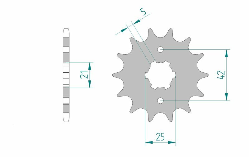 AFAM Stål Standard Framdrev 21301 - 520