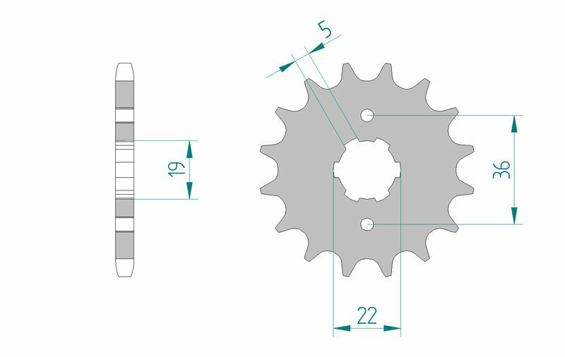 AFAM Steel Standard Front Sprocket 21305 - 428