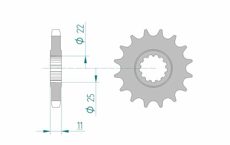 AFAM Stål Standard Framdrev 21602 - 530