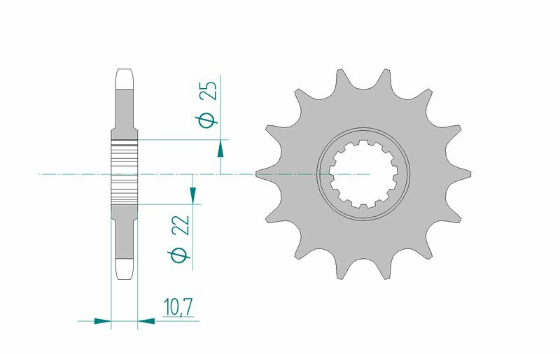 AFAM Stål Standard Framdrev 21606 - 525