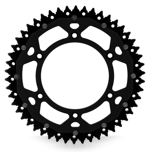 Art Dual-Components Aluminum/Steel Ultra-Light self-cleaning rear Sprock 808-520 Art-808-48-Blk