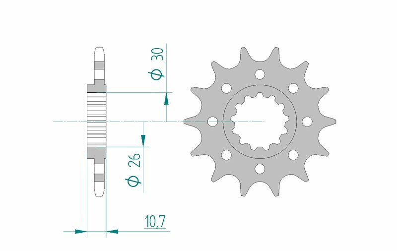 AFAM Steel Racing Framdrev 21804 - 520