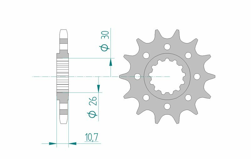 AFAM Steel Standard Front Sprocket 21805 - 525