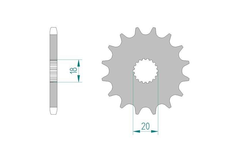 AFAM Steel Standard Framdrev 22200 - 428