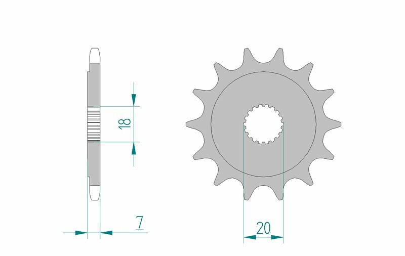 AFAM Steel Standard Framdrev 22202 - 520