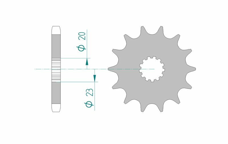 AFAM Steel Standard Front Sprocket 22403 - 530