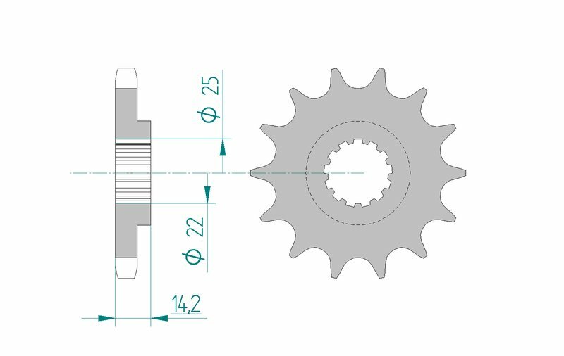 AFAM Steel Standard Front Sprocket 22601 - 630