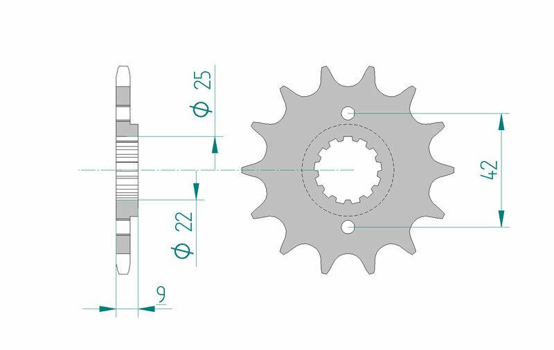 AFAM Steel Standard Front Sprocket 24502 - 520