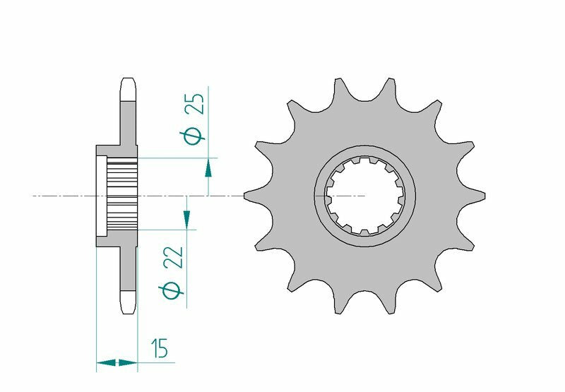 AFAM Steel Standard Front Sprocket 24510 - 520