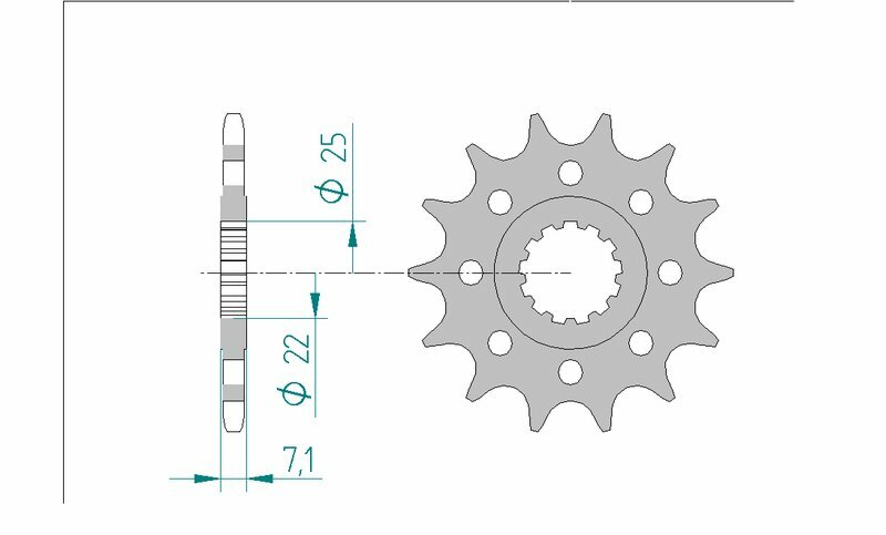 AFAM Steel Standard Front Sprocket 24511 - 520