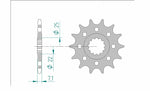 AFAM Steel Standard Front Sprocket 24511 - 520