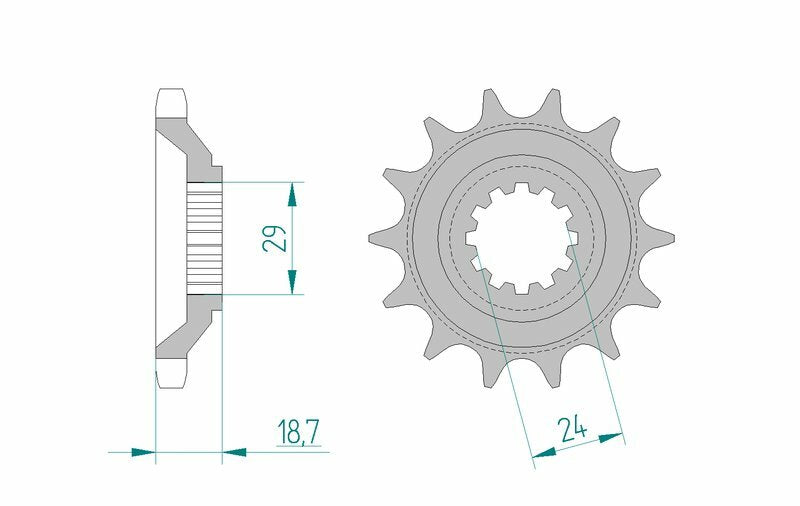 AFAM Steel Standard Front Sprocket 24803 - 630