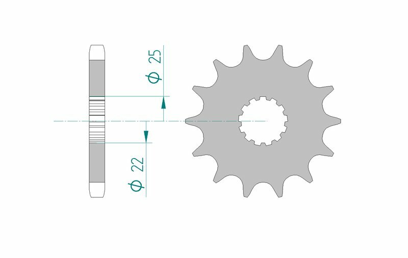 AFAM Stål Standard Framdrev 28400 - 530