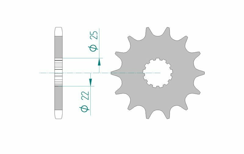 AFAM Stål Standard Framdrev 28401 - 525