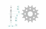 AFAM Steel Standard Front Sprocket 28404 - 520